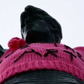 Rocky Statue Yarn Bomb, Philadelphia