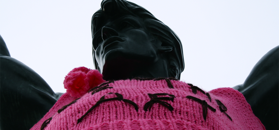 Rocky Statue Yarn Bomb, Philadelphia